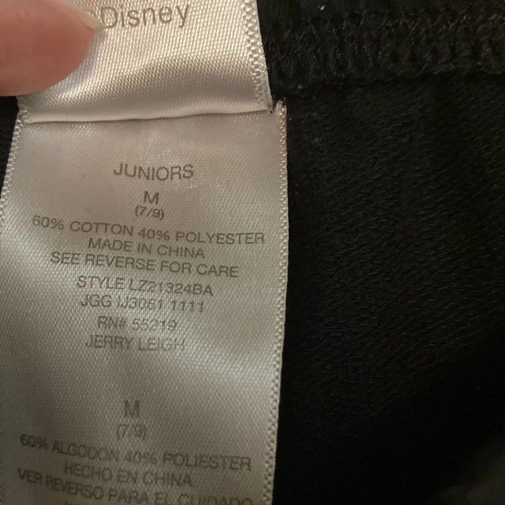 Disney Mickey Mouse pant Size 7/9 Joggers Drawstring Crop Ankle - Picture 3 of 3